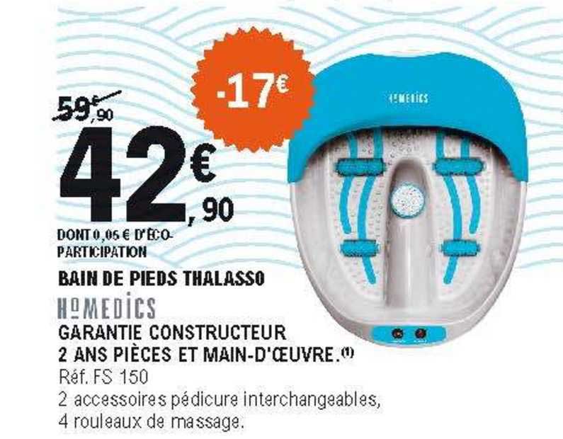 bain de pieds thalasso