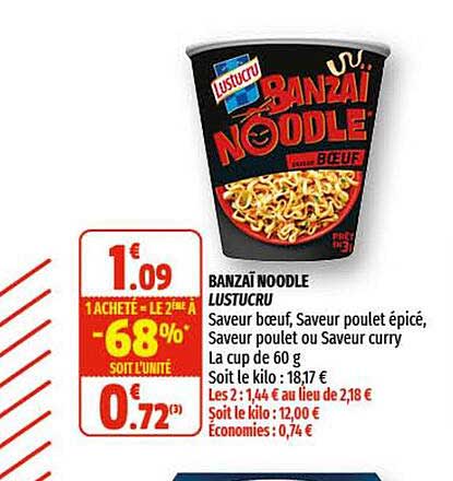 banzaï noodle lustucru
