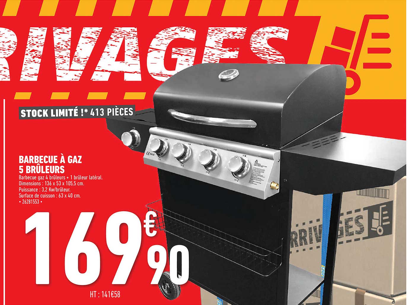 barbecue à gaz 5 brûleurs