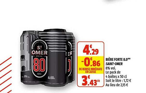 bière forte 8.0 saint-omer