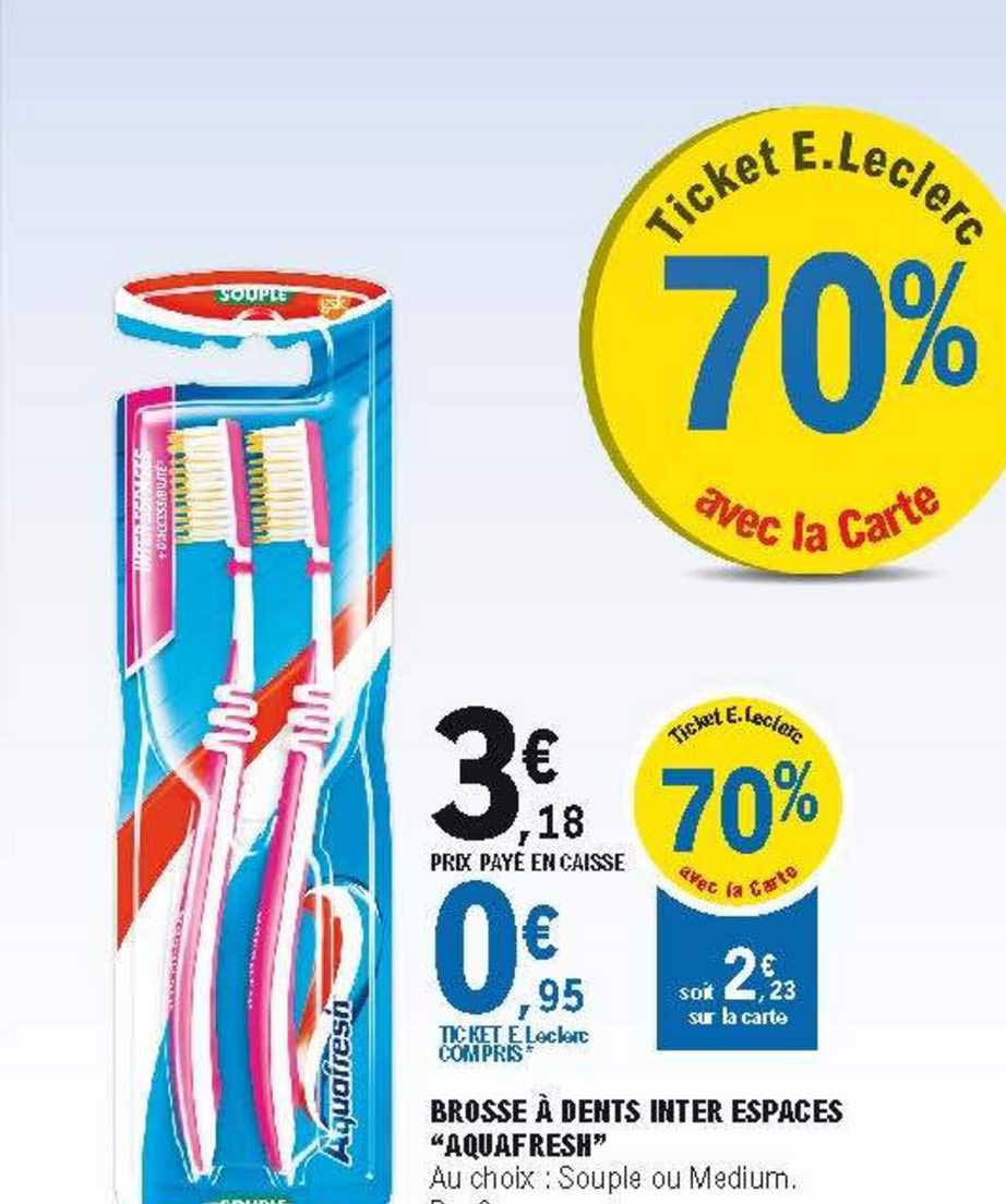 brosse à dents inter espaces "aquafresh"