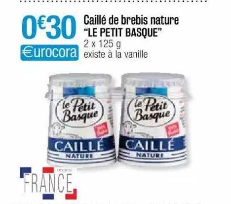 caillé de brebis nature "le petit basque"