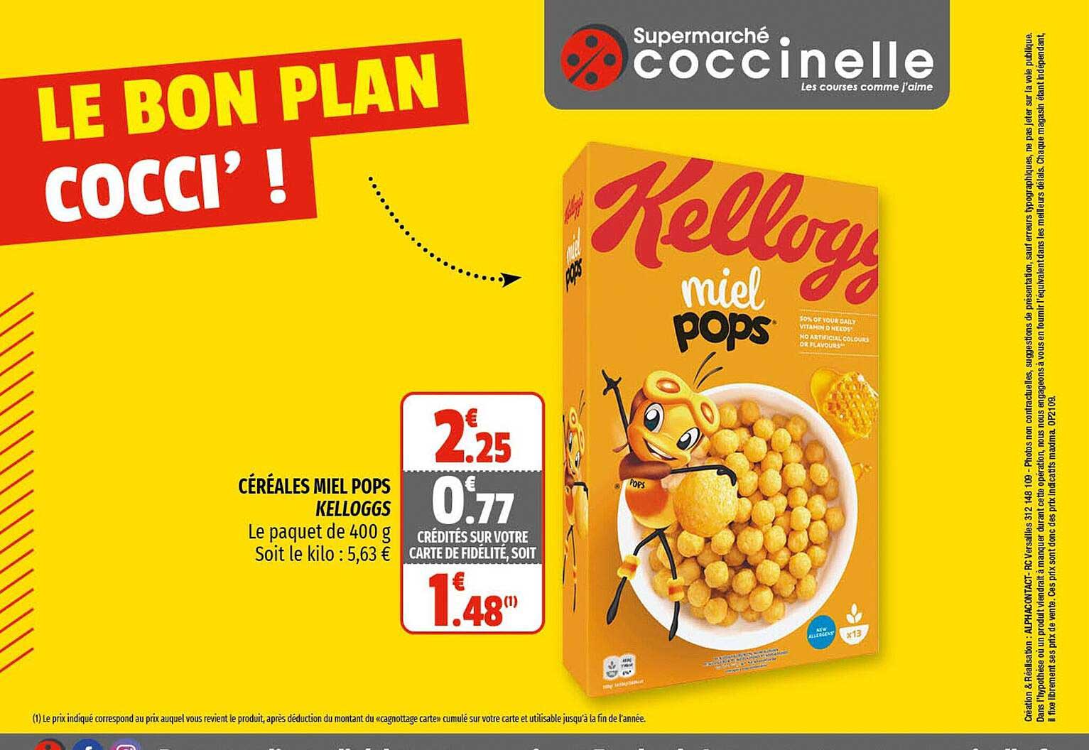 céréales miel pops kelloggs