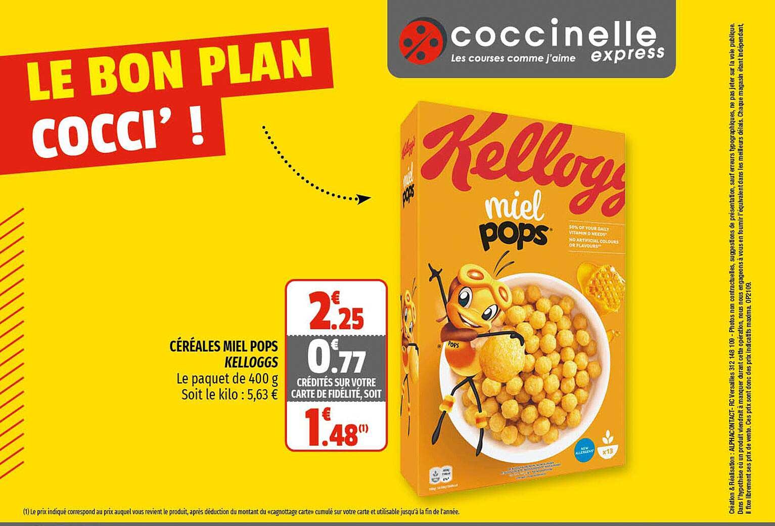 Céréales Miel Pops Kelloggs