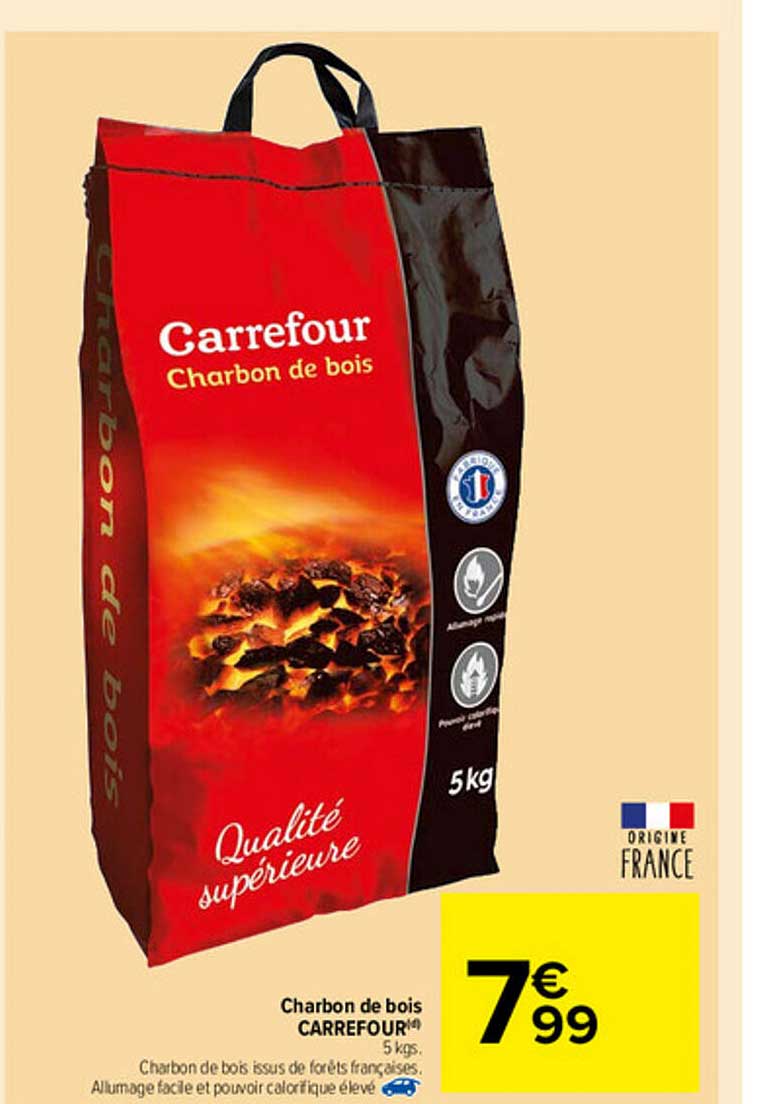 Charbon De Bois Carrefour