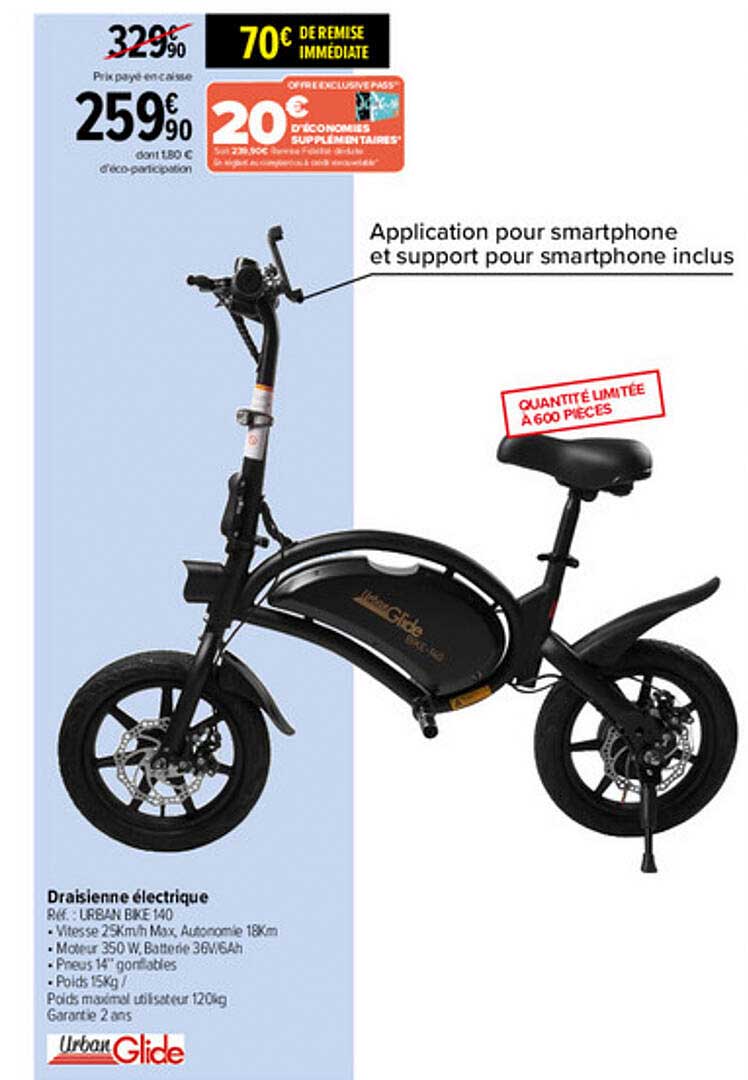 draisienne électrique urban glide