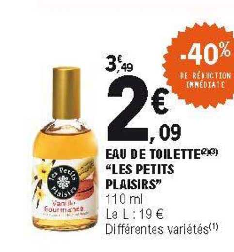 eau de toilette "les petits plaisirs"