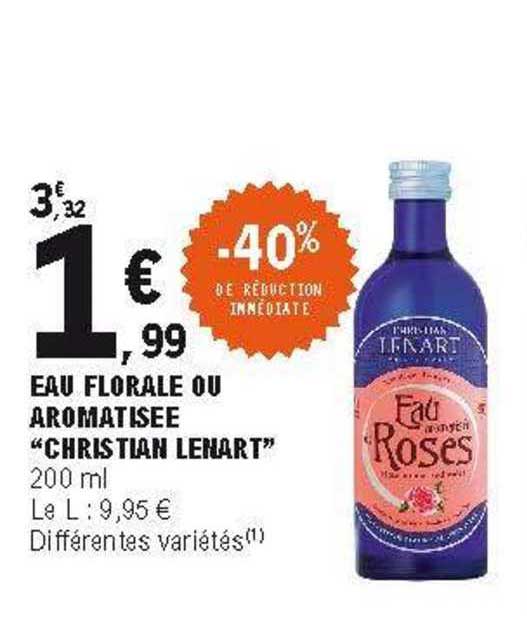 eau florale ou aromatisée "christian lenart"
