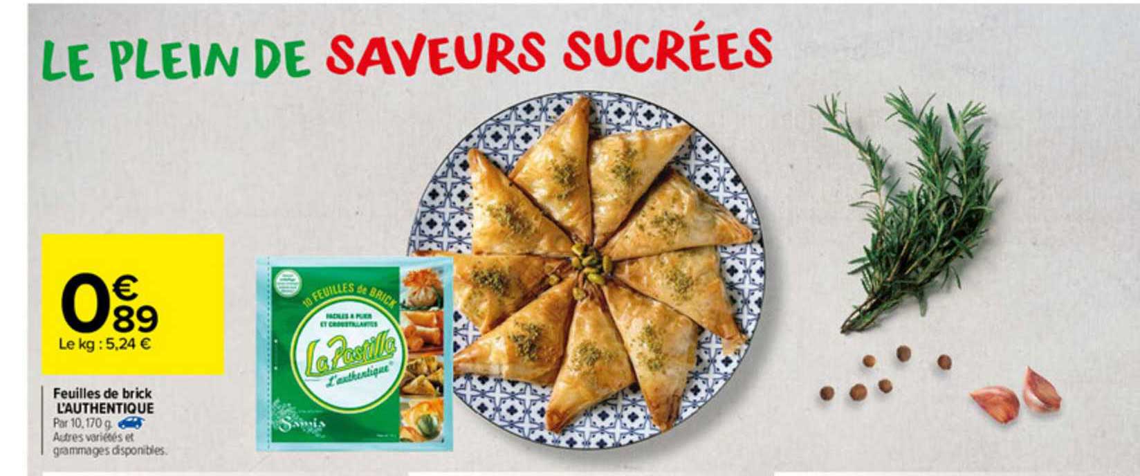 feuilles de brick l'authentique