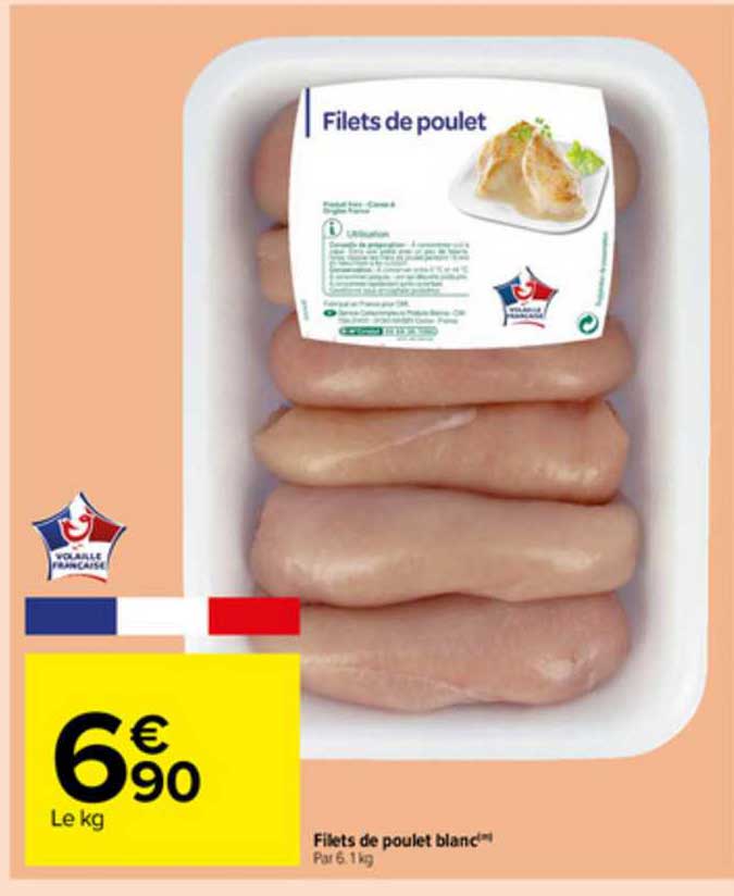 Filets De Poulet Blanc