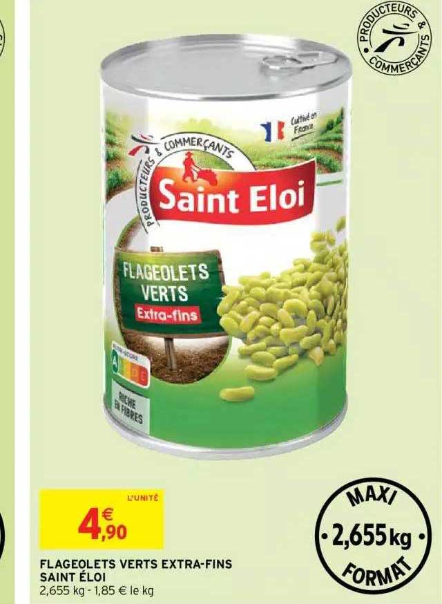 flageolets verts extra-fins saint éloi