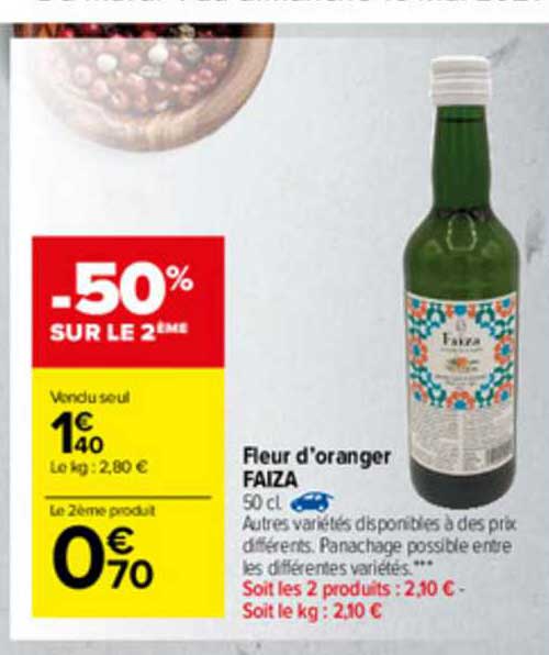 fleur d'oranger faïza