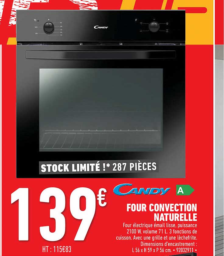 four convection naturelle candy