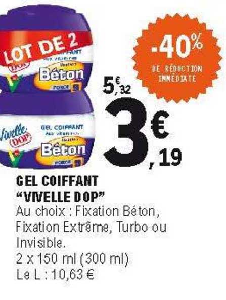 gel coiffant "vivelle dop"