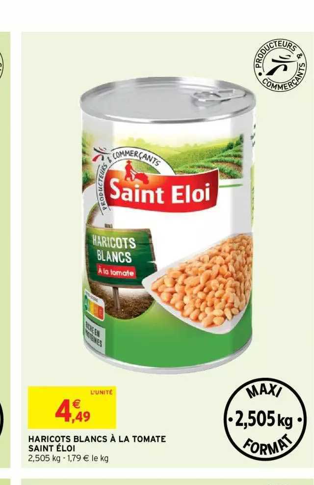 haricots blancs à la tomate saint éloi