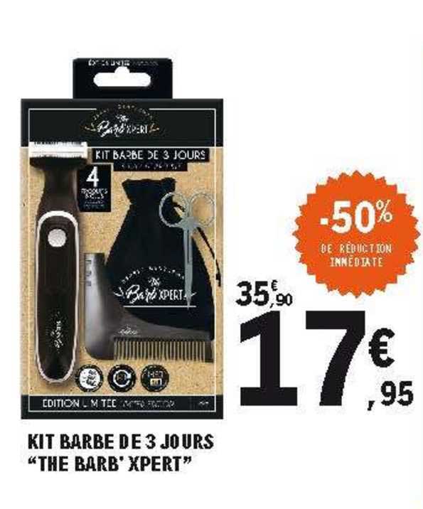 kit barbe de 3 jours "the barb' xpert"