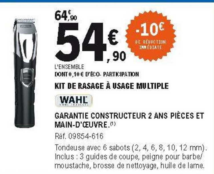 kit de rasage à usage multiple wahl