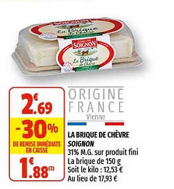 La Brique De Chèvre Soignon