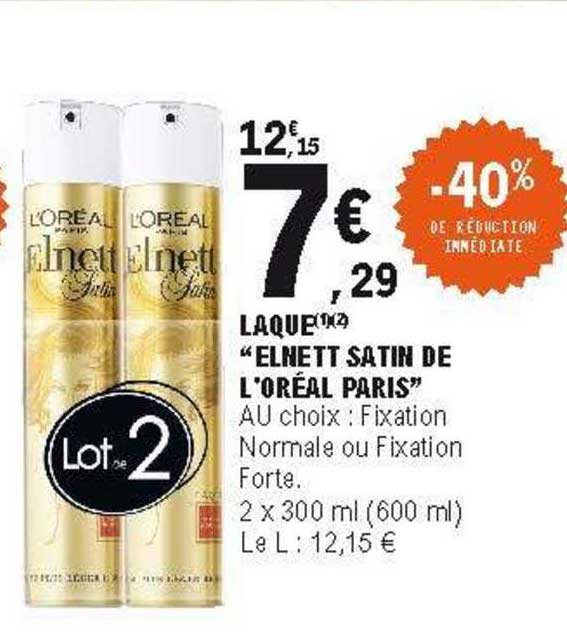 Laque "elnett Satin De L'oréal Paris"