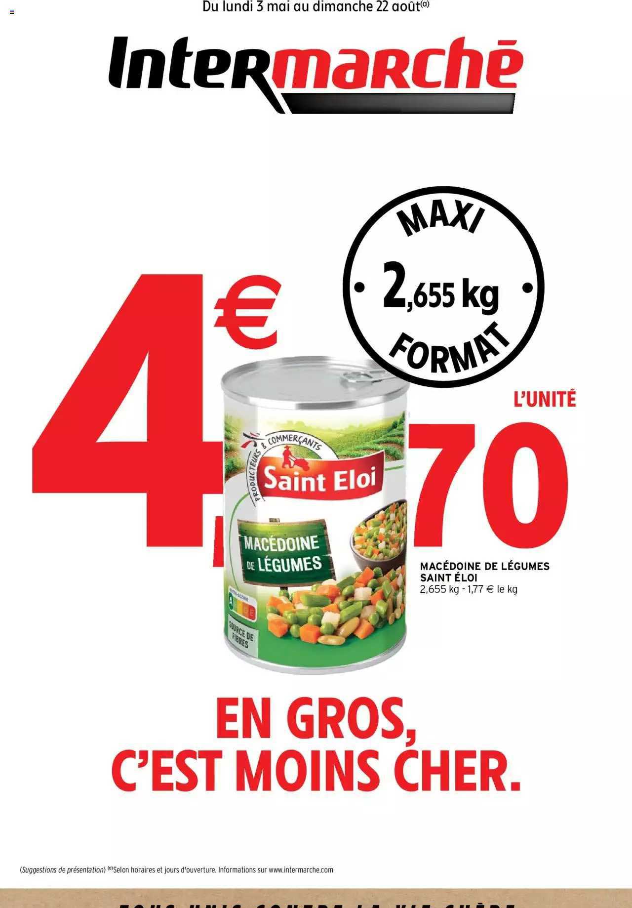 macédoine de légumes saint éloi