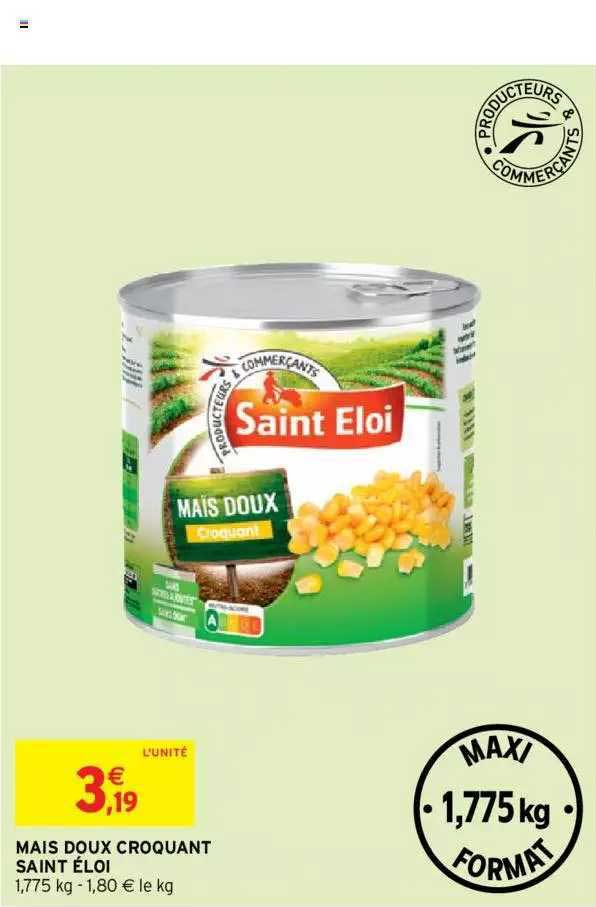 maïs doux croquant saint éloi