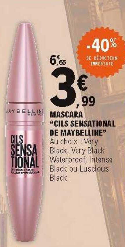 mascara "cils sensational de maybelline"
