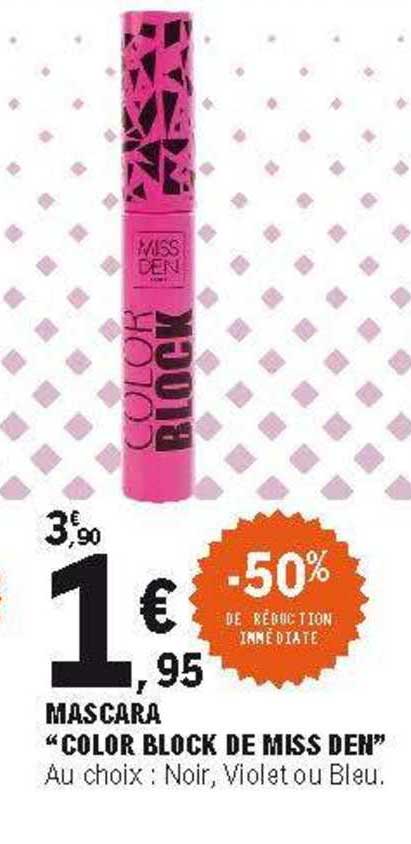 mascara "color block de miss den"