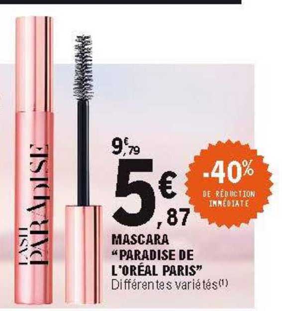 mascara "paradise de l'oréal paris"