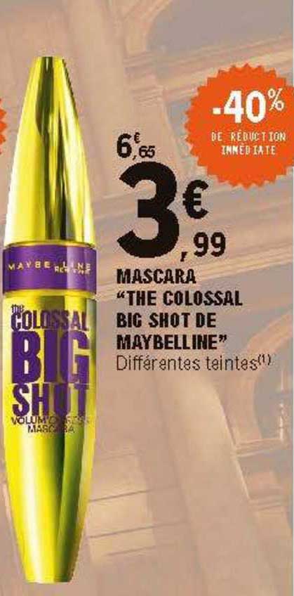 mascara "the colossal bic shot de maybelline"