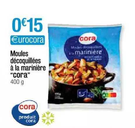 Moules Décoquillées à La Marinière "cora"