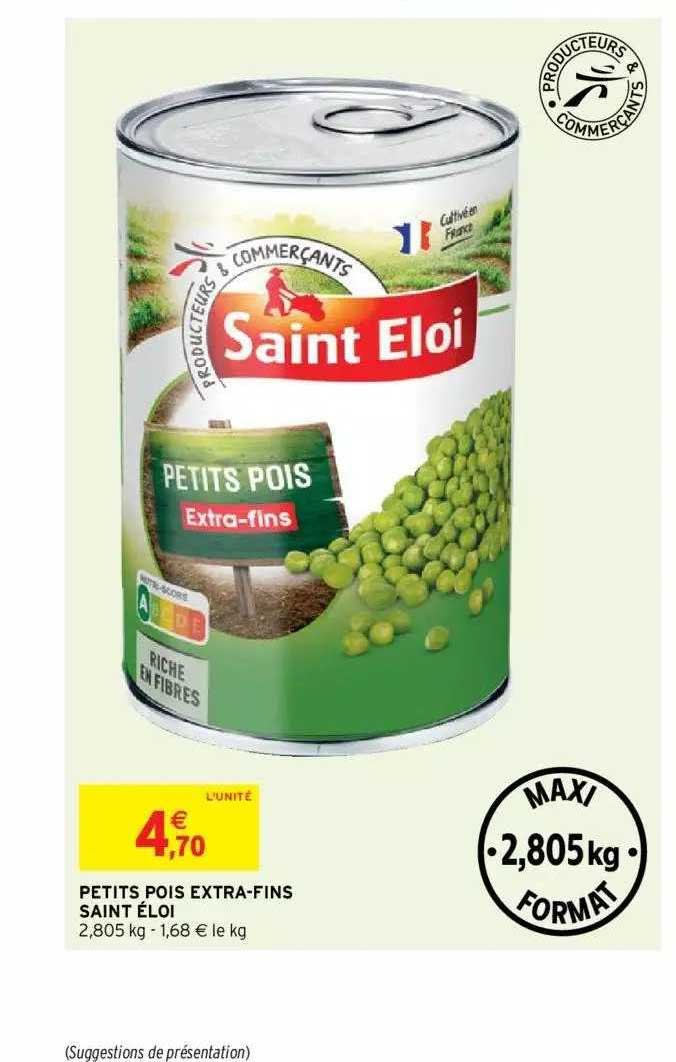 petits pois extra-fins saint éloi