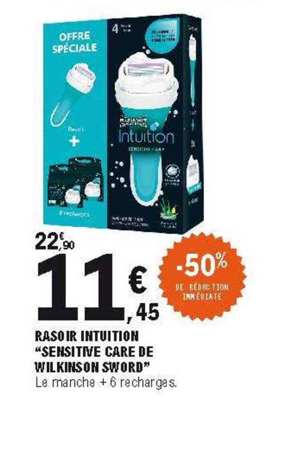 rasoir intuition "sensitive care de wilkinson sword"