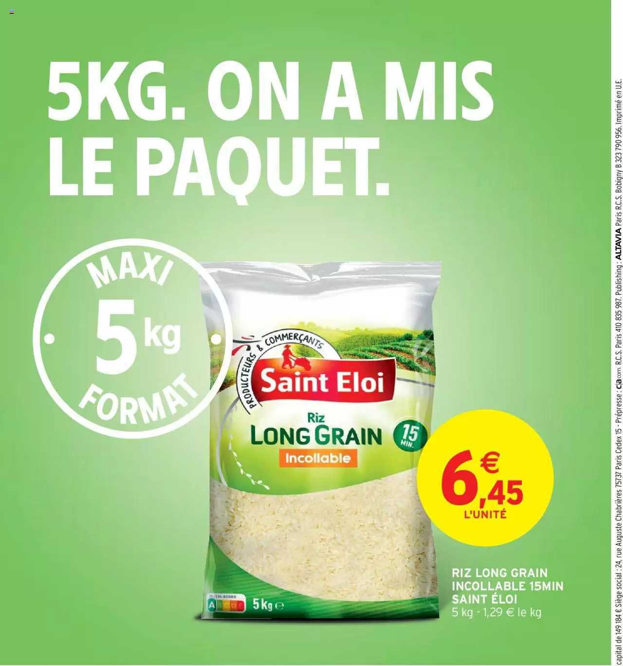 riz long grain incollable 12min saint éloi