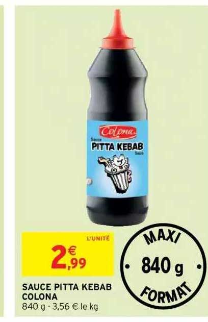 sauce pitta kebab colona