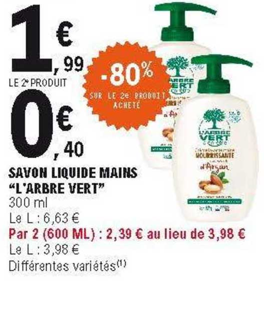 savon liquide mains "l'arbre vert"