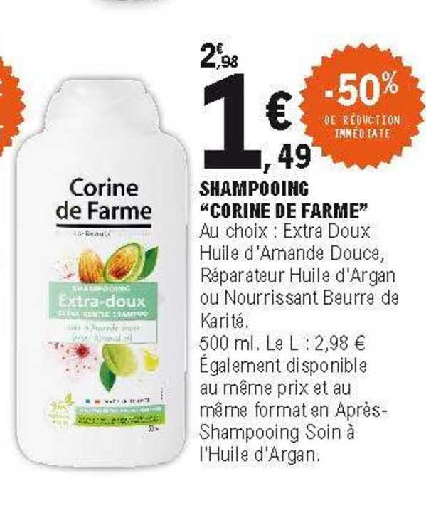 shampooing "corine de farme"