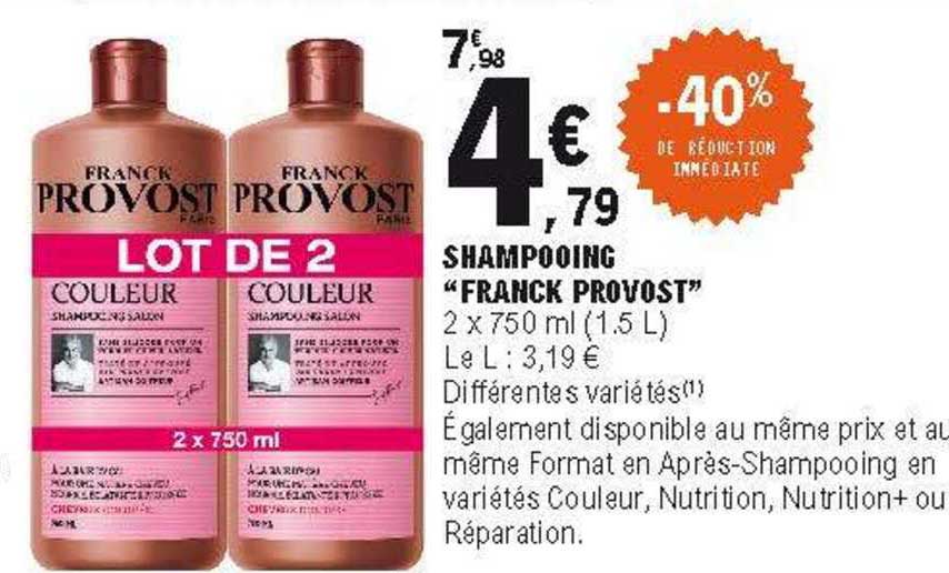 shampooing "franck provost"