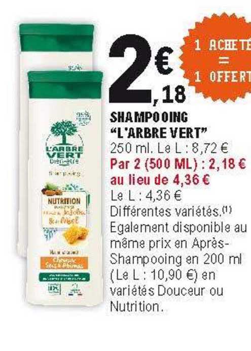 shampooing "l'arbre vert"