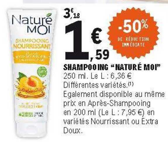 shampooing "naturé moi"