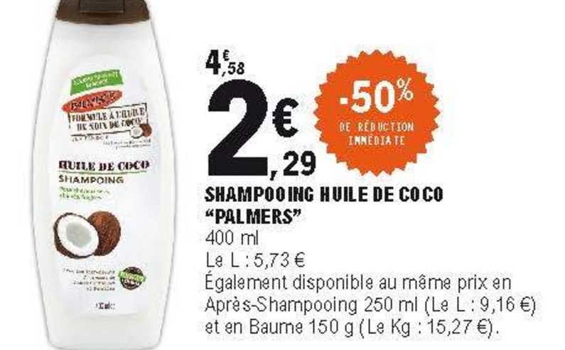 Shampooing Huile De Coco "palmers"