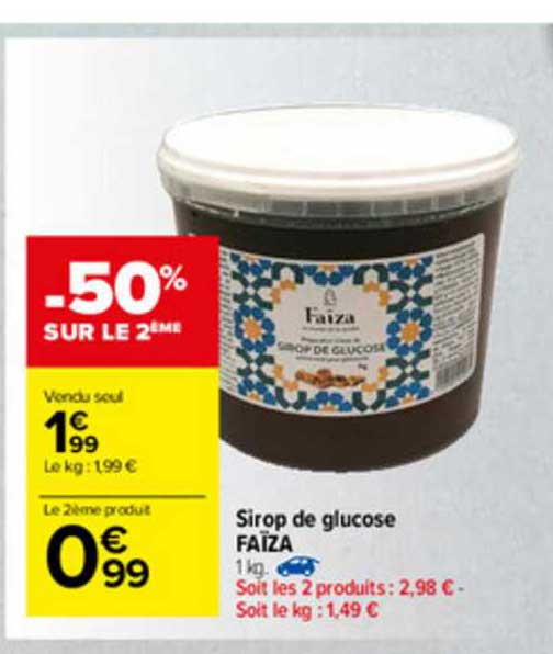 sirop de glucose faïza