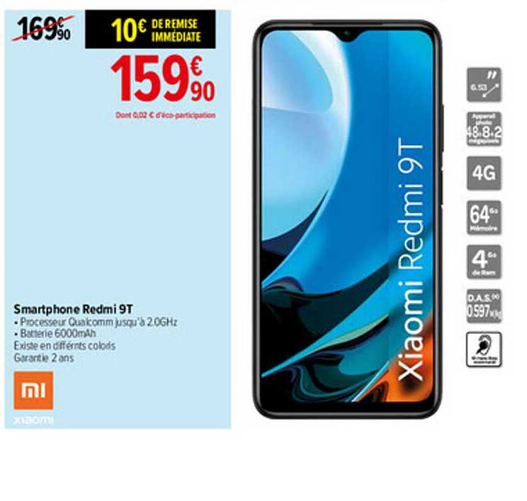 Smartphone Redmi 9t Xiaomi