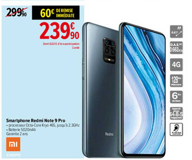 smartphone redmi note 9 por xiaomi