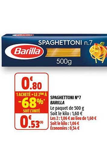 Spaghettoni N°7 Barilla