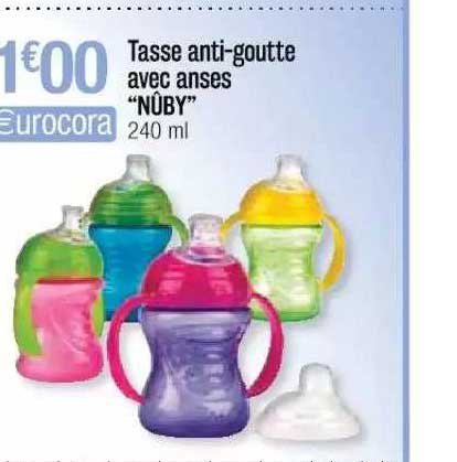 tasse anti-goutte avec anses "nûby"