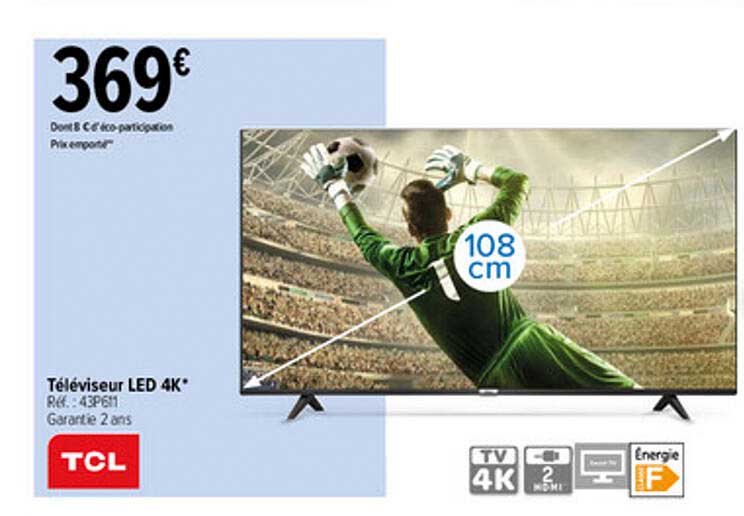 Téléviseur Led 4k Tcl