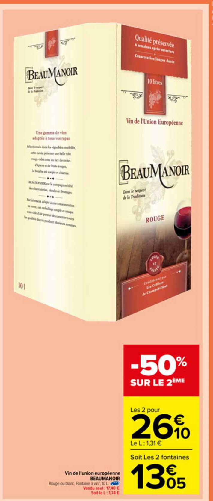 vin de l'union européenne beaumanoir