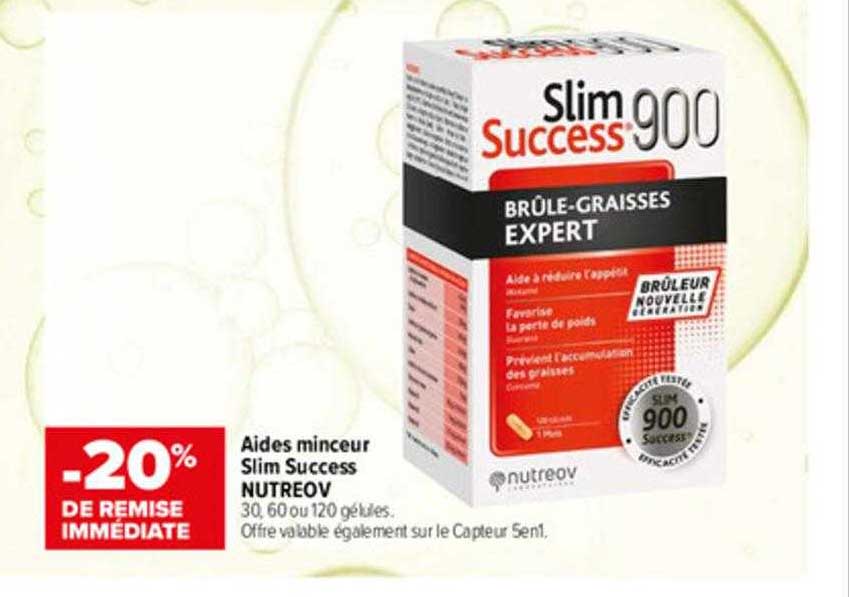 aides minceurs slim success nutreov -20% de remise immédiate
