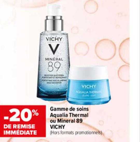 gamme de soins aqualia theral ou mineral 89 vichy -20% de remise immédiate