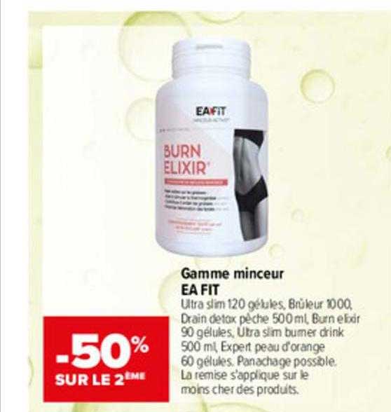 gamme minceur ea fit -50% sur le 2eme